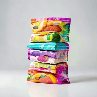Custom Stand-up Pouches Printing | Snack & Beverage Packaging | Gravitfy Studio Delhi