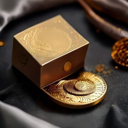 Dhanteras Coin Card Packaging Printing | Silver Gold Coin Cards | Gravitfy Studio Delhi