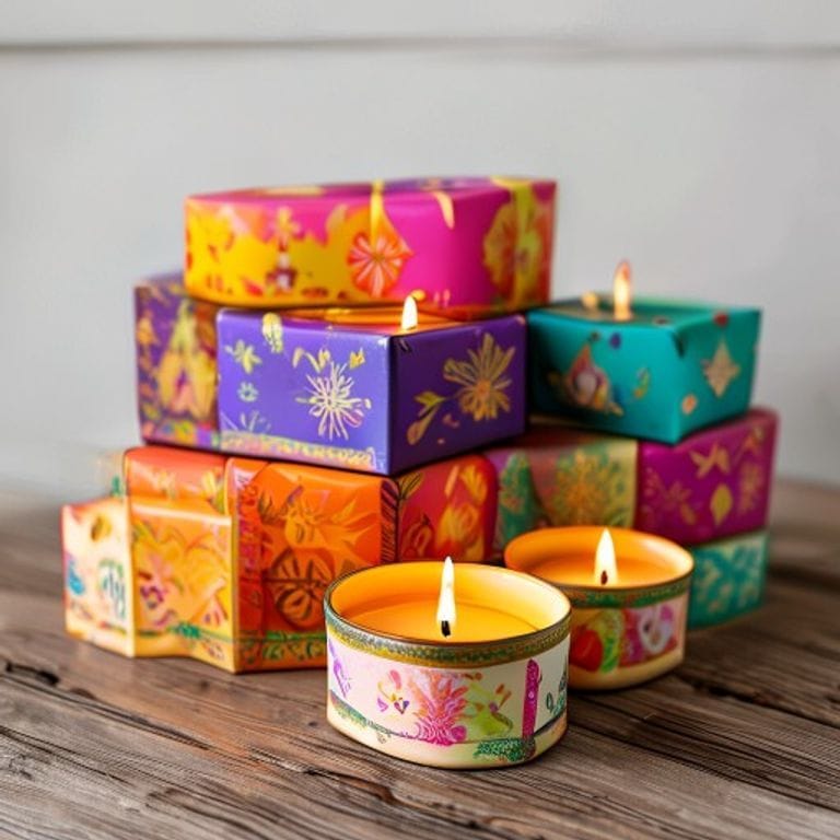 Diwali Candle & Diya Packaging Box Printing | Diya Candle Boxes | Gravitfy Studio Delhi