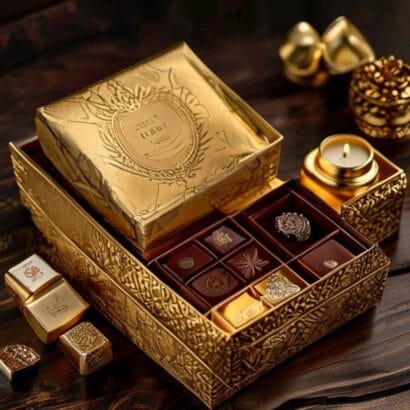 Diwali Hotel Amenity Hamper Packaging Printing | Hospitality Diwali Hampers | Gravitfy Studio Delhi