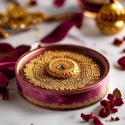 Diwali Pooja Thali Box Packaging Printing | Pooja Thali Gift Sets | Gravitfy Studio Delhi
