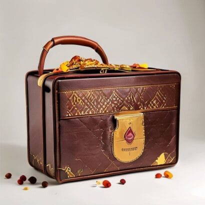 Diwali Suitcase Hamper Box Printing | Leatherette Suitcase Hampers | Gravitfy Studio Delhi