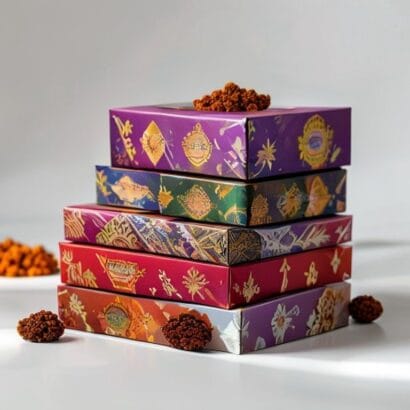 Diwali Tea Dry Fruit Combo Box Printing | Tea Combo Hampers | Gravitfy Studio Delhi