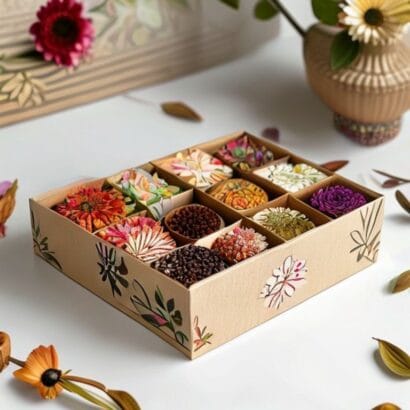Diwali Tea and Dry Fruit Combo Box | Tea Combo | Gravitfy Studio Delhi