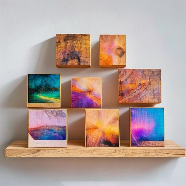 Wooden Photo Blocks | Personalized UV Print Decor | Gravitfy Studio Delhi
