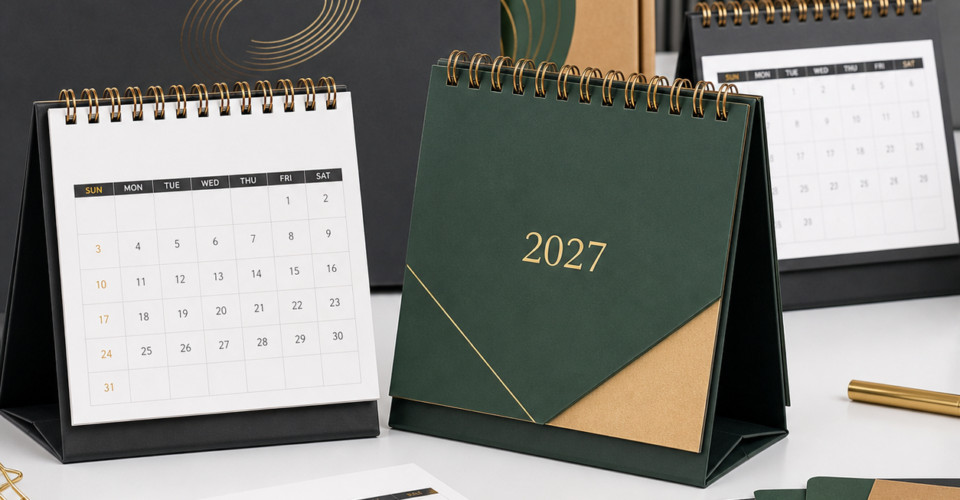 Corporate calendar manufacturer 2027 in Delhi NCR for branded desk and wall calendars