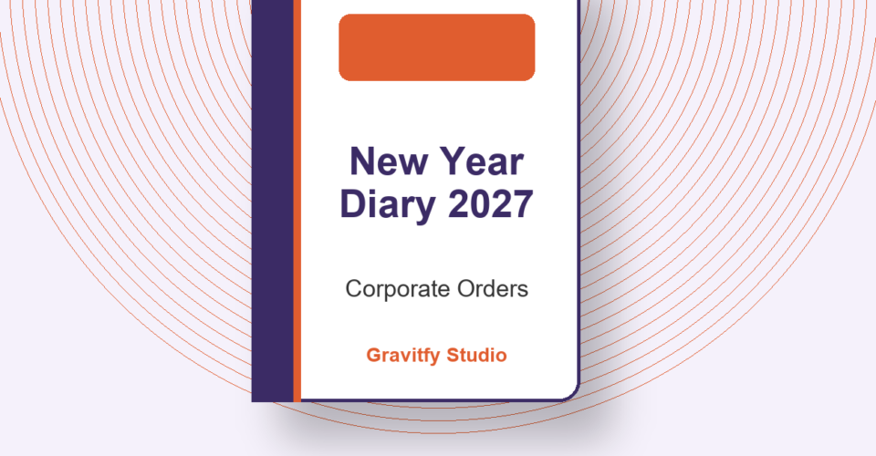 Square New Year Diary 2027 printing for corporate gifting in Delhi NCR