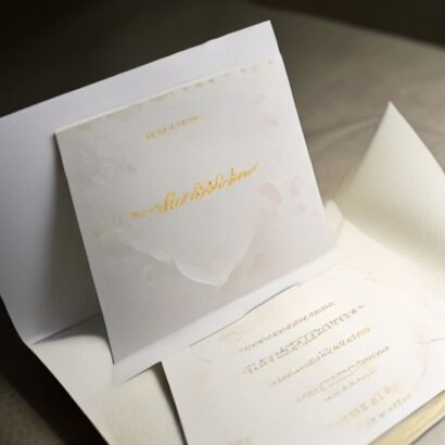 Premium Floral Wedding Invitation Card Printing | Gravitfy Studio Delhi