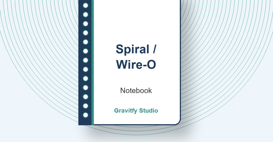 Square spiral Wire-O notebook printing for corporate and student use in Delhi NCR