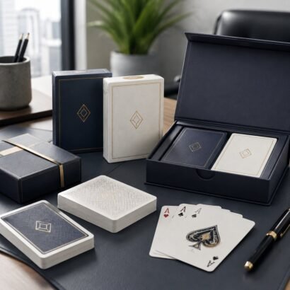 Corporate playing cards manufacturer for company logo decks and gifting by Gravitfy Studio Delhi NCR