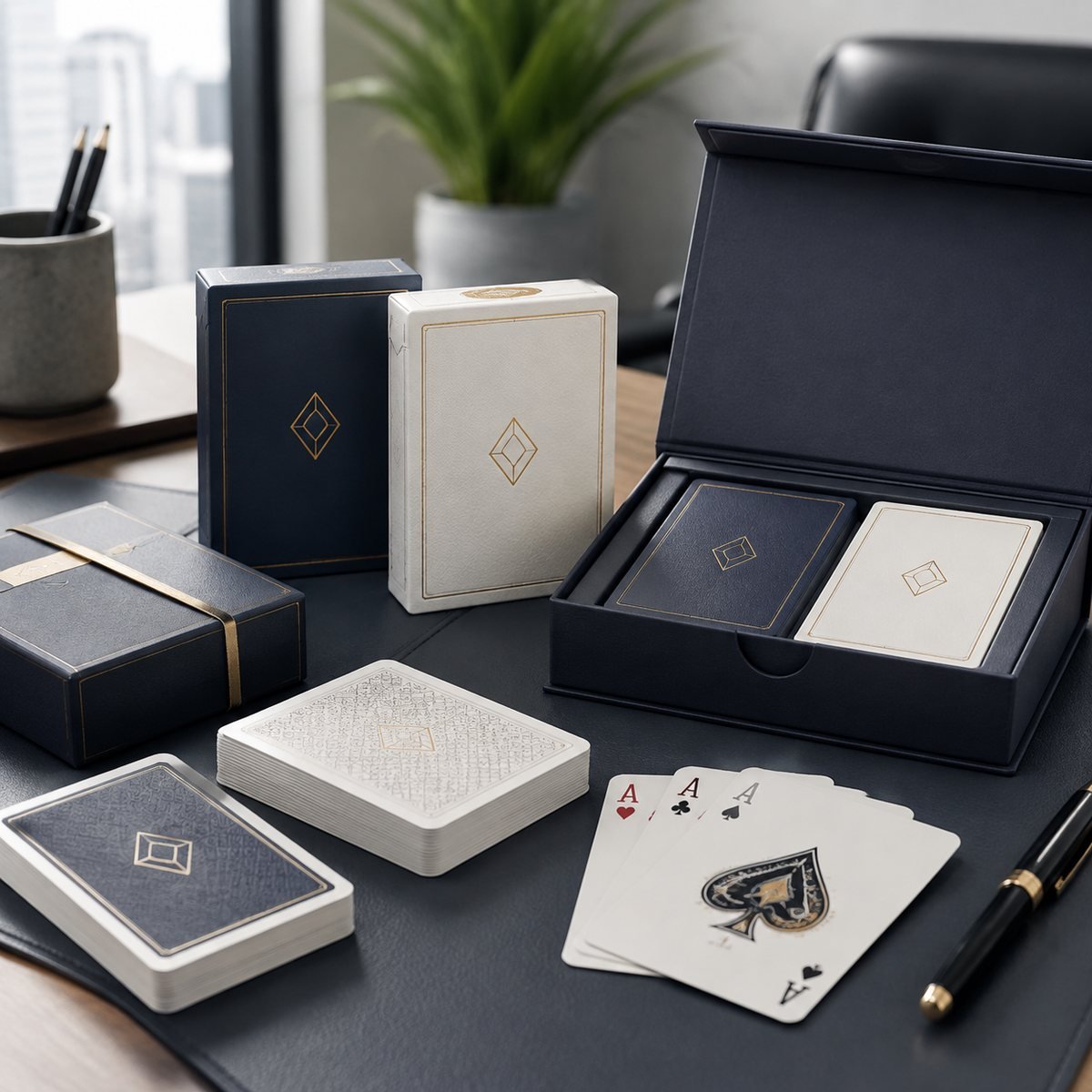 Corporate playing cards manufacturer for company logo decks and gifting by Gravitfy Studio Delhi NCR