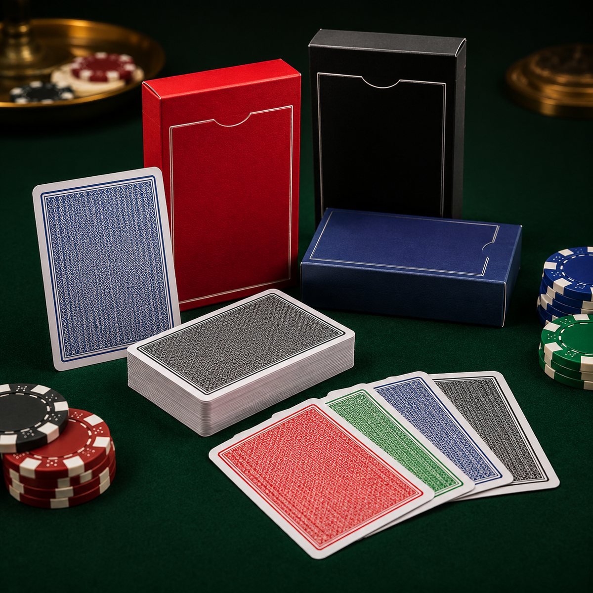 Custom poker cards manufacturer for poker deck printing and premium packaging by Gravitfy Studio Delhi NCR