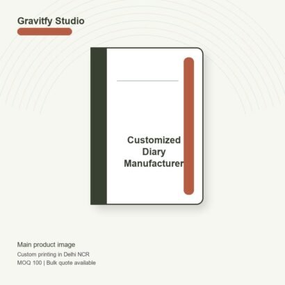 Customized Diary Manufacturer main by Gravitfy Studio Delhi NCR