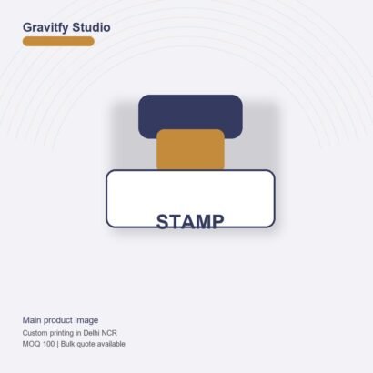 Customized Stamp Pad and Ink main by Gravitfy Studio Delhi NCR