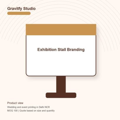 Exhibition Stall Branding main by Gravitfy Studio Delhi NCR