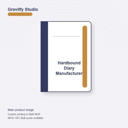Hardbound Diary Manufacturer main by Gravitfy Studio Delhi NCR