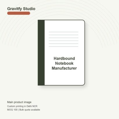 Hardbound Notebook Manufacturer main by Gravitfy Studio Delhi NCR