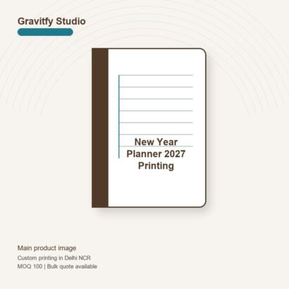 New Year Planner 2027 Printing main by Gravitfy Studio Delhi NCR