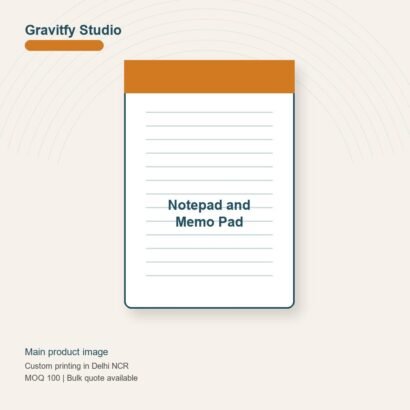 Notepad and Memo Pad Printing main by Gravitfy Studio Delhi NCR