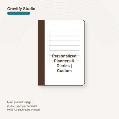 Personalized Planners & Diaries | Custom Undated Planners main by Gravitfy Studio Delhi NCR