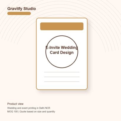 Premium E-Invite Wedding Card Design main by Gravitfy Studio Delhi NCR