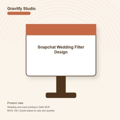 Premium Snapchat Wedding Filter Design main by Gravitfy Studio Delhi NCR