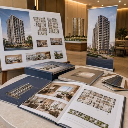 Property Project Brochure Printing Delhi Builder Developer by Gravitfy Studio Delhi NCR