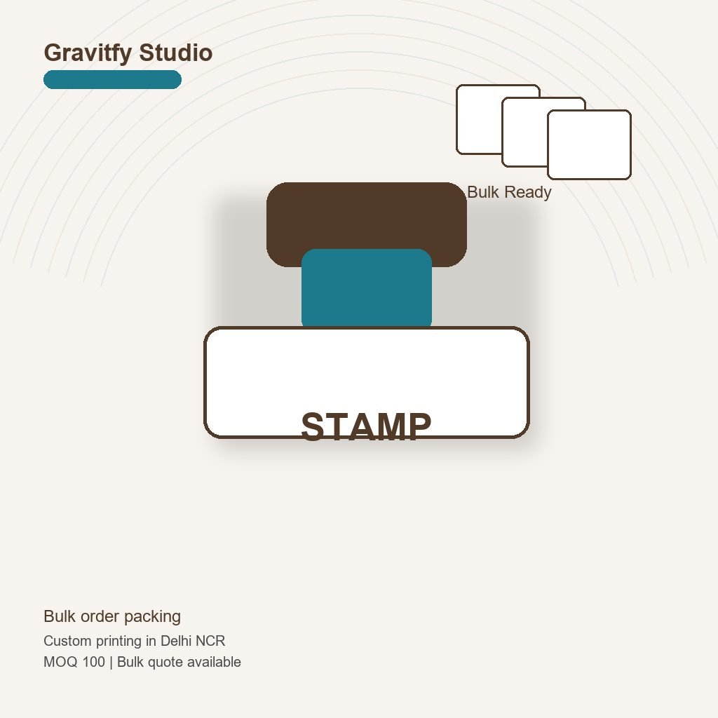 Rubber Stamp Making bulk by Gravitfy Studio Delhi NCR