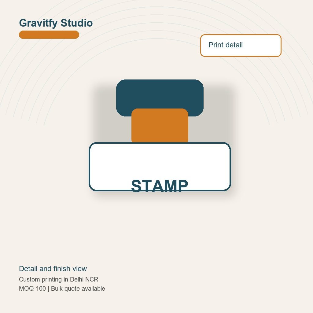 Rubber Stamp Making detail by Gravitfy Studio Delhi NCR