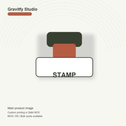 Rubber Stamp Making main by Gravitfy Studio Delhi NCR