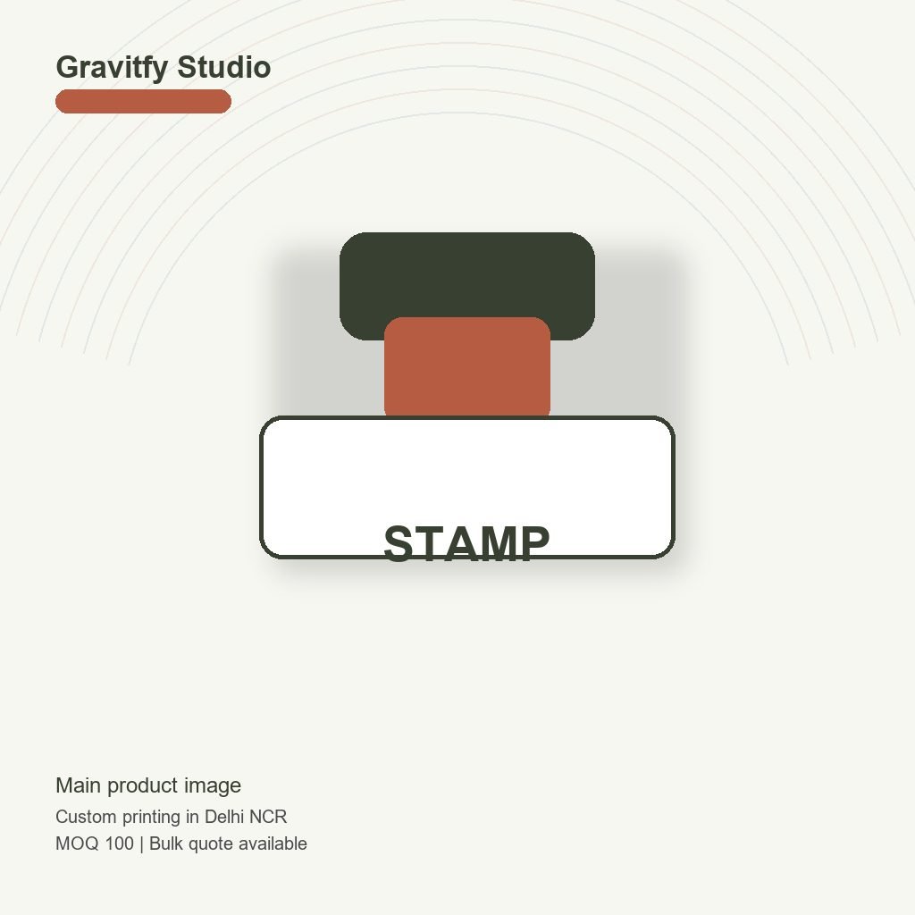Rubber Stamp Making main by Gravitfy Studio Delhi NCR
