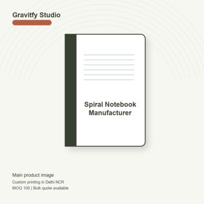 Spiral Notebook Manufacturer main by Gravitfy Studio Delhi NCR