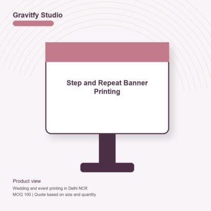 Step and Repeat Banner Printing main by Gravitfy Studio Delhi NCR